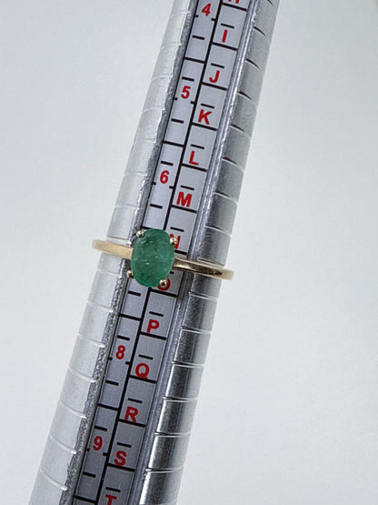 TGGC Emerald Ring 9ct Gold Size N 1/2